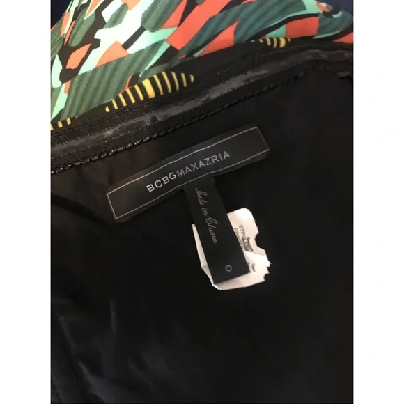 BCBGMAXAZRIA Women’s Jesse Printed Maxi Dress Size 0 Wedding Gown Formal - Picture 7 of 7